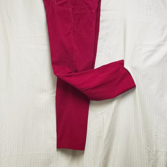 🍁Vintage Carmine Corduroy Fly-Front Pants - Picture 1 of 7